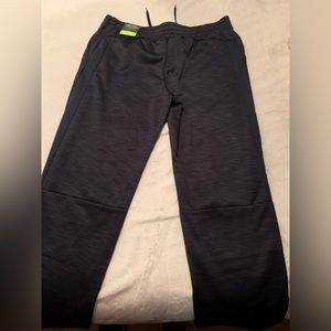 Tek Gear Fleece Open Bottom Pants Navy Blue XL